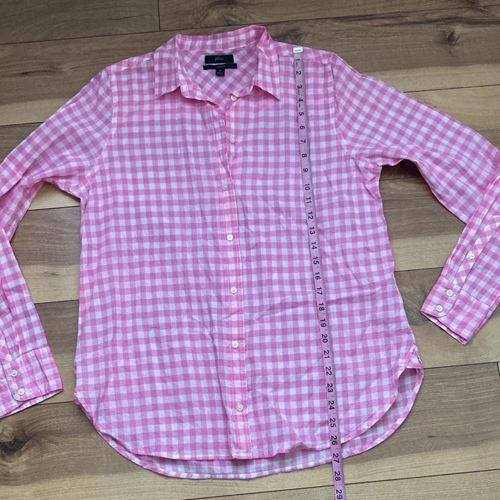J. Crew Gingham Button Down Shirt - image 6